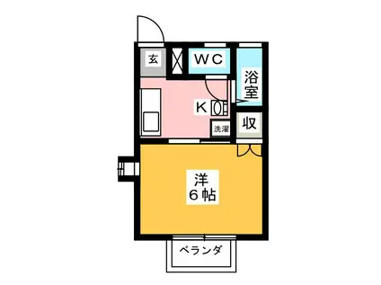 MAISON・AMITA(1K/2階)の間取り写真