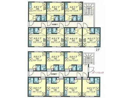 TM貝塚II(ワンルーム/1階)の間取り写真