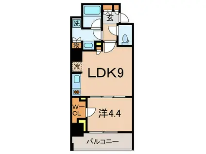 シティハウス東大井(1LDK/3階)の間取り写真