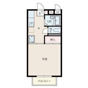 コートドール(1K/3階)の間取り写真