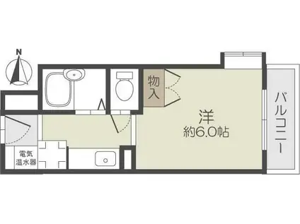 スチューデントパレス茨木(1K/3階)の間取り写真