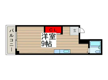 蔵田マンション(ワンルーム/2階)の間取り写真