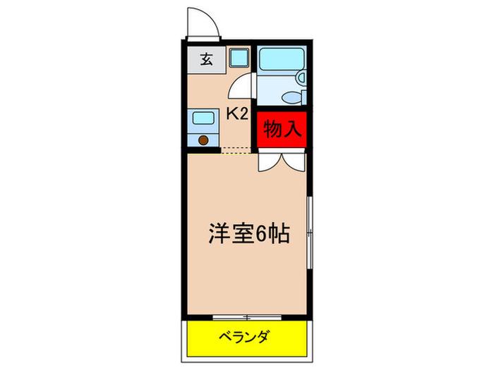 レジデンス天白(ワンルーム/3階)の間取り写真