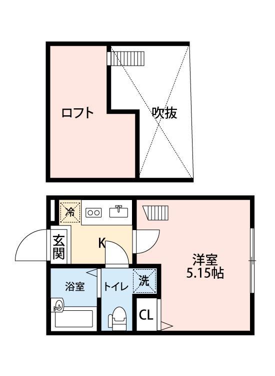 ラルク上永谷(1K/1階)の間取り写真