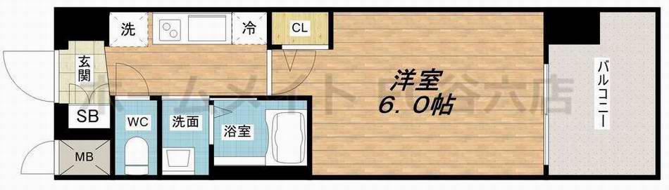 エステムコート新大阪VIIIニスタ(1K/4階)の間取り写真