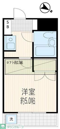 ライブコア川口27(1K/3階)の間取り写真