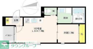 パサージュ・ソラ小岩(1LDK/1階)の間取り写真