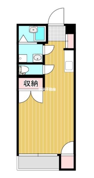丸善インタービル(ワンルーム/3階)の間取り写真
