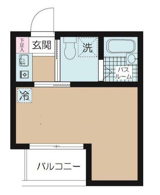 QUPS EKODA -キュピス エコダ-(1K/2階)の間取り写真
