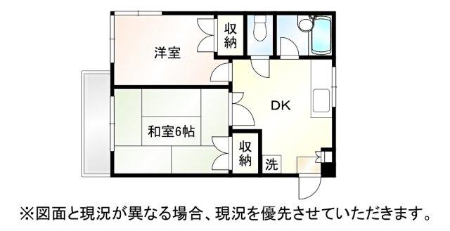 VIVI行田(2DK/2階)の間取り写真
