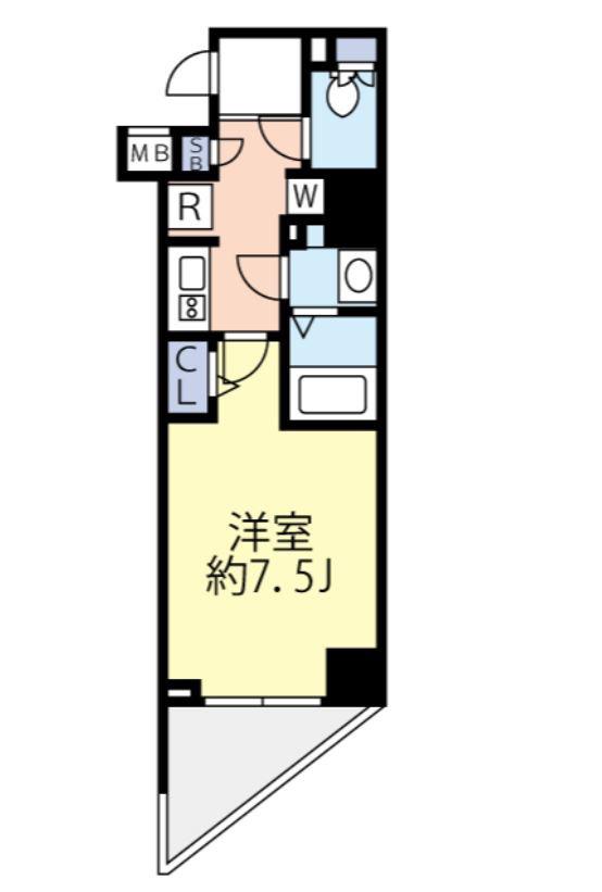 グランヴァン練馬桜台(1K/3階)の間取り写真