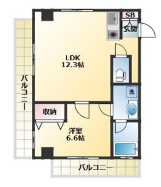 代官山眺めのいい家(1LDK/4階)の間取り写真
