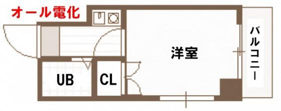第2YKCビル(1K/3階)の間取り写真