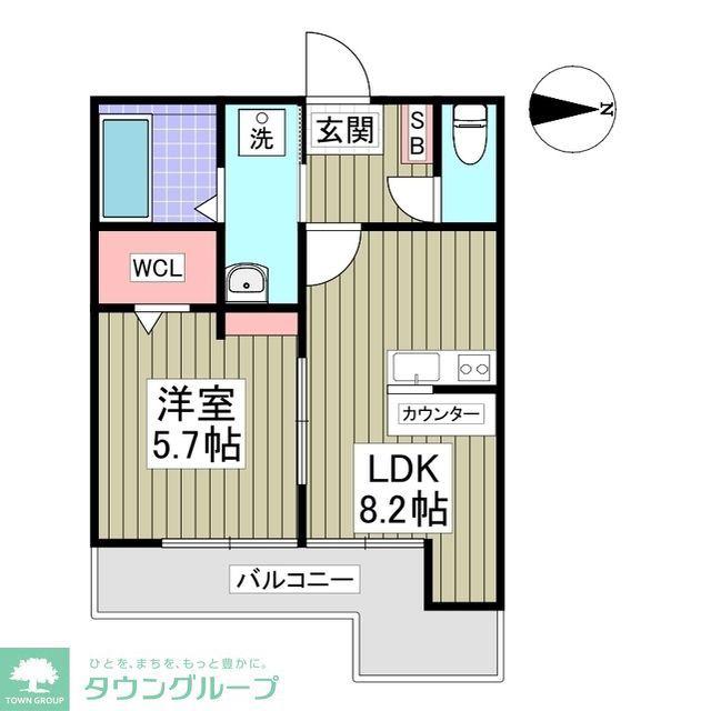 GRANSTYLE 由比ヶ浜(1LDK/3階)の間取り写真