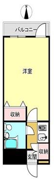 ドミール池袋(1K/10階)の間取り写真