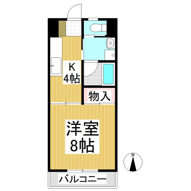 ハイツ太田C棟(1K/1階)の間取り写真