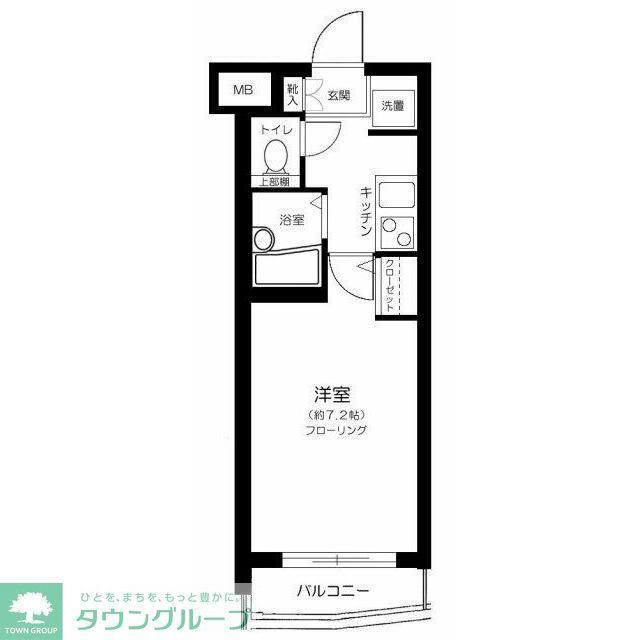 ドルチェTOKYO練馬(1K/4階)の間取り写真