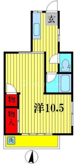 井上マンション(1K/2階)の間取り写真