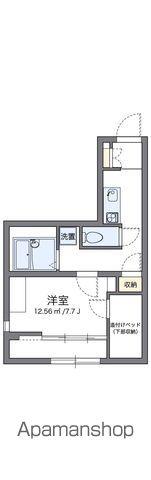 レオパレス喜連北(1K/2階)の間取り写真