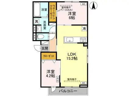 DR松村HELZ(2LDK/3階)の間取り写真