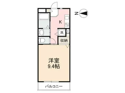 グラン・シャリオ(1K/3階)の間取り写真