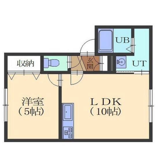 CANAL85(1LDK/1階)の間取り写真