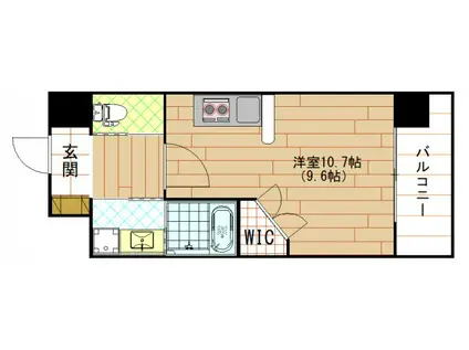 PHOENIX CLOVE TOMOI(ワンルーム/2階)の間取り写真