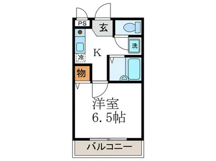 アフターベース樫原(1K/3階)の間取り写真
