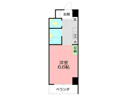ラグゼナ本厚木(ワンルーム/3階)の間取り写真
