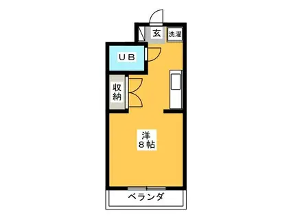 越後屋マンション(ワンルーム/3階)の間取り写真