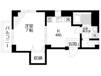 ハイム音羽(1K/3階)の間取り写真