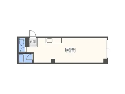 セントラルハイツ(1K/4階)の間取り写真