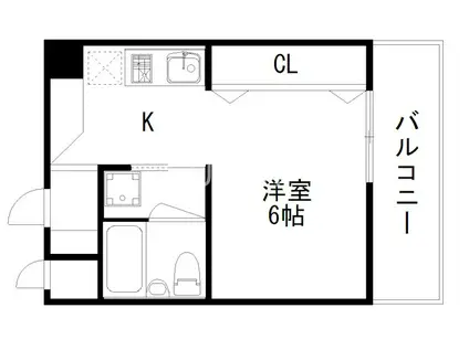 ファーストコート向島(1K/2階)の間取り写真