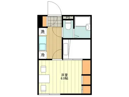 レオパレス櫻の夢(1K/3階)の間取り写真