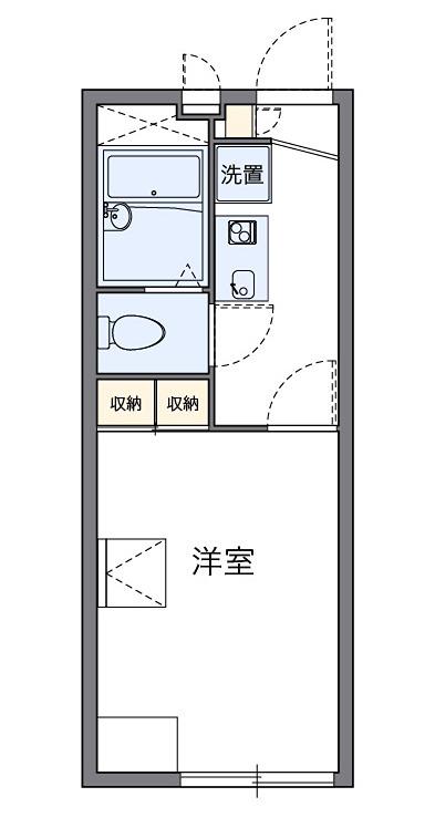 フォレスト町田(1K/2階)の間取り写真