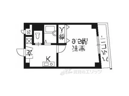 MSKビル(1K/3階)の間取り写真