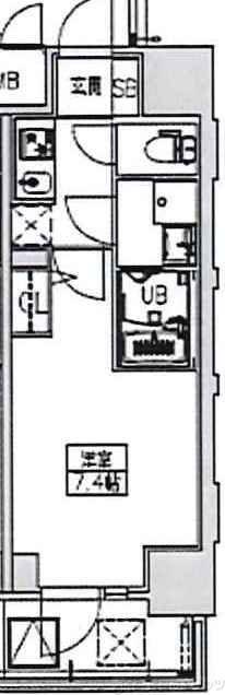 S-RESIDENCE千里丘(1K/5階)の間取り写真