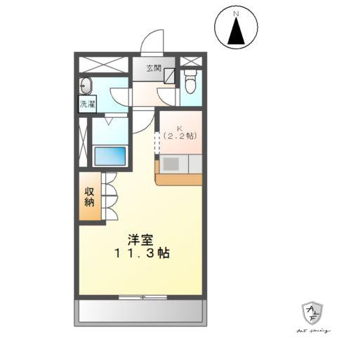 名鉄広見線 明智駅(名鉄) 徒歩6分 2階建 築18年(1K/2階)の間取り写真