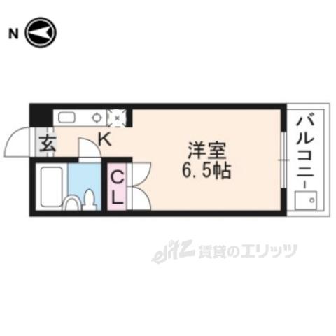 メゾン桐木(1K/3階)の間取り写真
