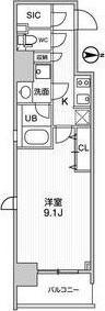 FORTUNEY大手前(1K/2階)の間取り写真