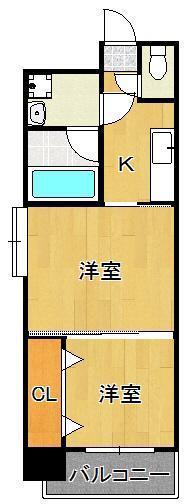 HAMIEL千防(2K/4階)の間取り写真