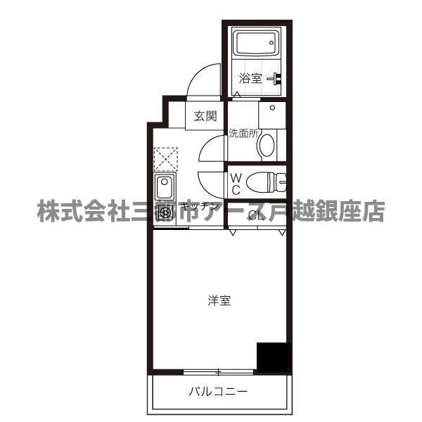 DELCCS大森(1K/3階)の間取り写真