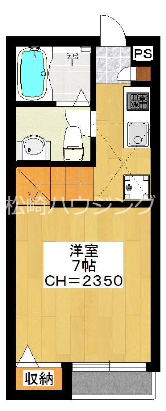 シティネクスト中野(1K/2階)の間取り写真