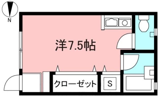 イーフラット(ワンルーム/1階)の間取り写真