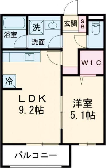 サラ ロタス コフレ(1LDK/2階)の間取り写真