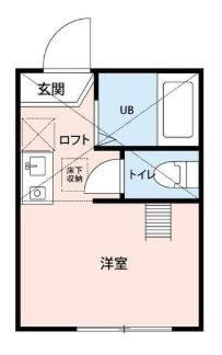 エナコート尻手(ワンルーム/1階)の間取り写真