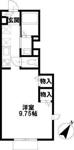 サン・ラック本町(ワンルーム/1階)の間取り写真