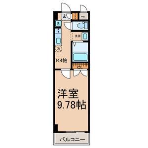 YS SQUARE(1K/2階)の間取り写真