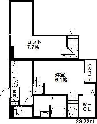 SORRISO VILLA TERRACE(1K/1階)の間取り写真