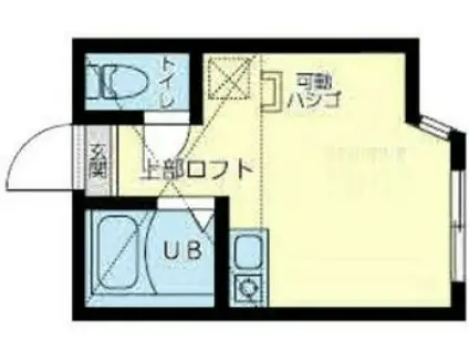 ユナイト白幡バスティーユ(ワンルーム/2階)の間取り写真